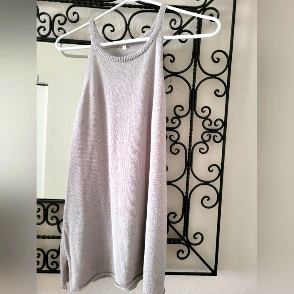 Grey sweater tank